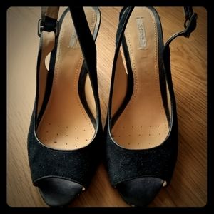 Geox Black open toe shoes